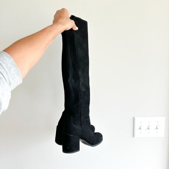 Stuart Weitzman Leather Riding Boots Black 8 - Picture 2 of 8